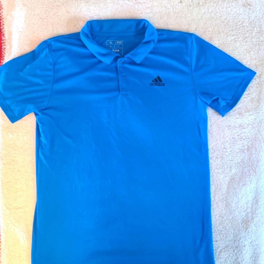 Boys Blue Adidas shirt size 18/20 extra large